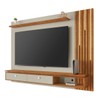 Painel para TV Até 80 Polegadas Hanôver com Led 2 Gavetas 1 Prateleira Off White/Naturalle - Móveis Bechara