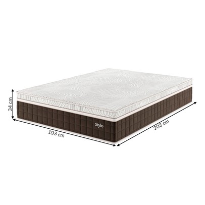 Colchão King Size Stylo Capuccino - Vian