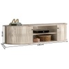 Rack para TV Até 60 Polegadas Modena 2 Portas 1 Prateleira Suspenso Calacata/Off White - Madetec