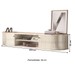 Rack para TV Até 75 Polegadas Algarve 2 Portas 1 Prateleira Suspenso Calacata/Off White - Madetec