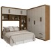Guarda-Roupa Casal Modulado Paradise 10 Portas 6 gavetas freijó/Off White - Panorama Móveis