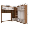 Guarda-Roupa Casal Modulado Paradise 10 Portas 6 gavetas freijó/Off White - Panorama Móveis