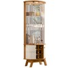Cristaleira Marina 4 Portas Naturale/Off White - Madetec