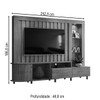 Estante para TV Até 70 Polegadas Le Mans 1 Porta 2 Gavetas Calacata/Off White - Madetec