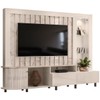 Estante para TV Até 70 Polegadas Le Mans 1 Porta 2 Gavetas Calacata/Off White - Madetec