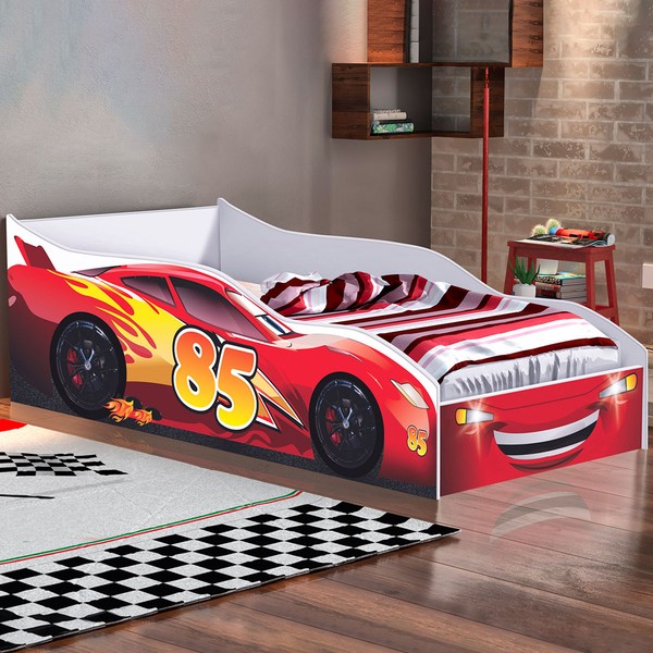 Cama Infantil Carro Red 1104 - Gabrielli Móveis