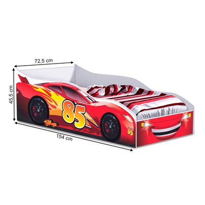 Cama Infantil Carro Red 1104 - Gabrielli Móveis