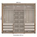 Guarda-Roupa Casal Coimbra 6 Portas 6 Gavetas Branco - Politorno Móveis