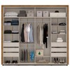 Guarda Roupa Casal Coimbra 2 Portas 6 Gavetas Freijó/Off White - Politorno Móveis