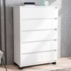 Cômoda Coimbra 5 Gavetas Branca - Politorno Móveis