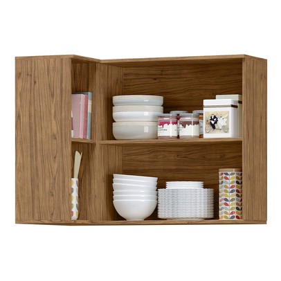 Armário Aéreo Cozinha Toscana 100% Mdf 2 Portas Freijó - Mx Móveis