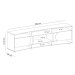 Rack para TV Até 86 Polegadas Seleto 2 Portas Cedro/Off White - Pnr Móveis