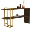 Aparador Luxo 1 Prateleira Canela/Dourado 4034 - Jb Bechara