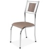 Kit 2 Cadeiras Belize Cromado/Bege 11423 - Wj Design
