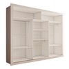 Guarda-Roupa Casal Melissa 3 Portas com Espelho Branco - Panorama Móveis