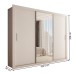 Guarda-Roupa Casal Melissa 3 Portas com Espelho Branco - Panorama Móveis