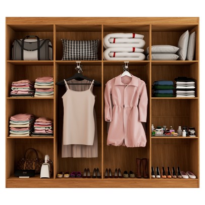 Closet Ele e Ela 8 Prateleiras Cinamomo - Panorama Móveis