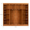 Guarda-Roupa Casal Ele e Ela 8 Portas 8 Prateleiras Cinamomo/Off White - Panorama Móveis