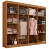 Guarda-Roupa Casal Ele e Ela 8 Portas 8 Prateleiras Cinamomo/Off White - Panorama Móveis