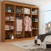 Guarda-Roupa Casal Ele e Ela 8 Portas 8 Prateleiras Cinamomo/Off White - Panorama Móveis