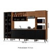 Cozinha Completa Valentina 11 Portas 2 Gavetas 100% Mdf Freijó/Nero - Panorama Móveis