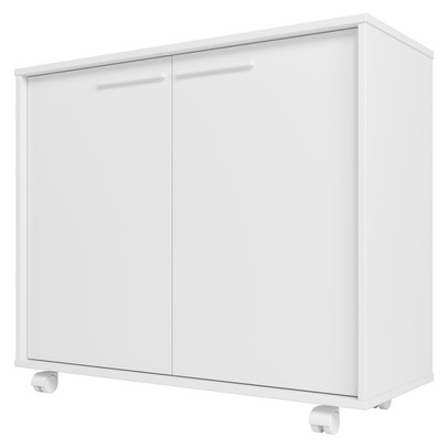 Armário Multiuso 2 Portas 2 Prateleiras Branco 314 - Pnr Móveis