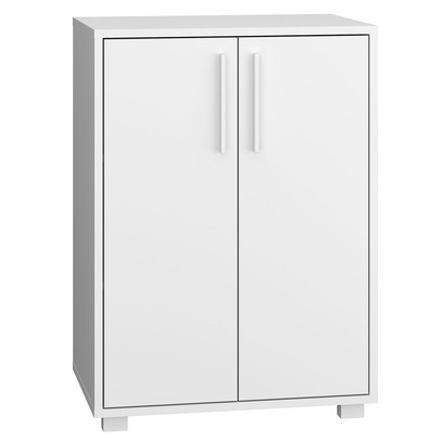Armário para Escritório 2 Portas 1 Prateleira Branco 228 - Pnr Móveis