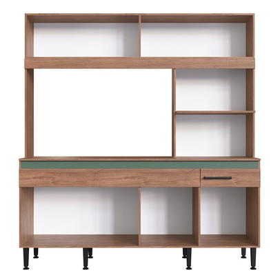 Cozinha Compacta Luisa 8 Portas 1 Gaveta Freijó/Oliva - Irm Móveis