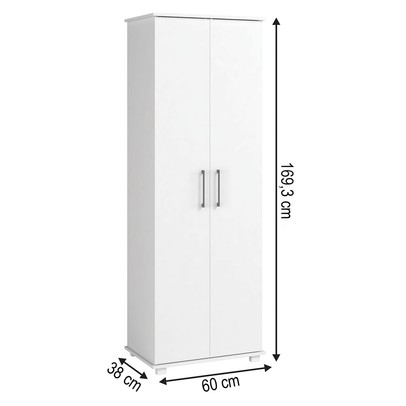 Armário para Escritório 2 Portas Branco 207 - Pnr Móveis