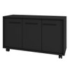 Rack para TV Até 40 Polegadas 3 Portas Preto 370 - Pnr Móveis