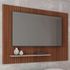 Painel para TV Até 70 Polegadas com Ripado 3d Aegon Fendi/Havana - Caemmun