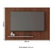 Painel para TV Até 70 Polegadas com Ripado 3d Aegon Fendi/Havana - Caemmun
