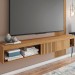 Painel para TV Até 65 Polegadas 1 Porta Ripado Jade Buriti/Fendi - Caemmun