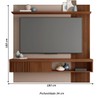 Painel para TV Até 65 Polegadas 1 Porta Ripado Jade Fendi/Havana - Caemmun