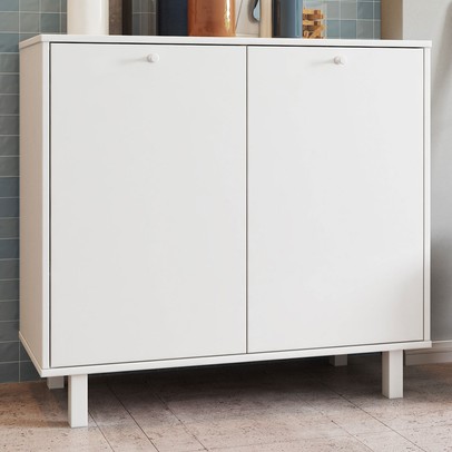 Armário Multiuso 2 Portas Branco 616 - Pnr Móveis