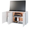 Rack para TV Até 40 Polegadas 3 Portas Branco 725 - Pnr Móveis