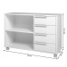 Rack para TV Até 40 Polegadas 4 Gavetas Branco 540 - Pnr Móveis