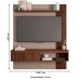 Painel para TV Até 55 Polegadas Jade 1 Porta Ripado Fendi/Havana - Caemmun