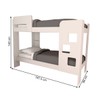Beliche Escadinha 1 Prateleira 100% Mdf Grade de Proteção Branco - Panorama Móveis