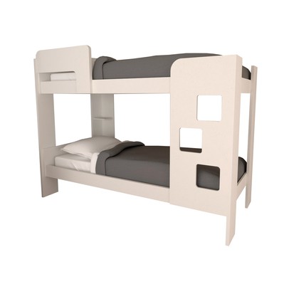 Beliche Escadinha 1 Prateleira 100% Mdf Grade de Proteção Branco - Panorama Móveis