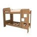 Beliche Escadinha 1 Prateleira 100% Mdf Grade de Proteção Ypê - Panorama Móveis