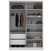 Guarda-Roupa Solteiro Logan 4 Portas 2 Gavetas 100% Mdf Olmo - Mambel