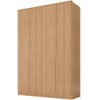 Guarda-Roupa Solteiro Logan 4 Portas 2 Gavetas 100% Mdf Olmo - Mambel
