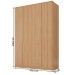 Guarda-Roupa Solteiro Logan 4 Portas 2 Gavetas 100% Mdf Olmo - Mambel