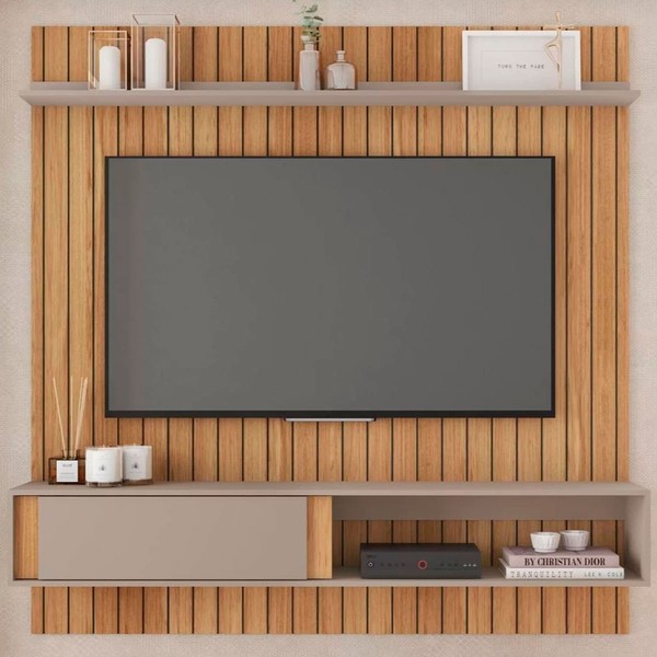 Painel para TV Até 70 Polegadas Boreal 1 Porta Buriti/Cacao - Caemmun