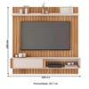 Painel para TV Até 70 Polegadas Boreal 1 Porta Buriti/Off White - Caemmun