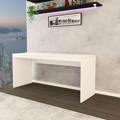 Mesa Gamer Battlestation Branco - Panorama Móveis