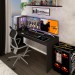 Mesa Gamer Battlestation Onix Tx - Panorama Móveis