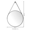 Espelho Decorativo Castanheira 50cm Preto - Jb Bechara