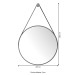 Espelho Decorativo Castanheira 60cm Preto - Jb Bechara